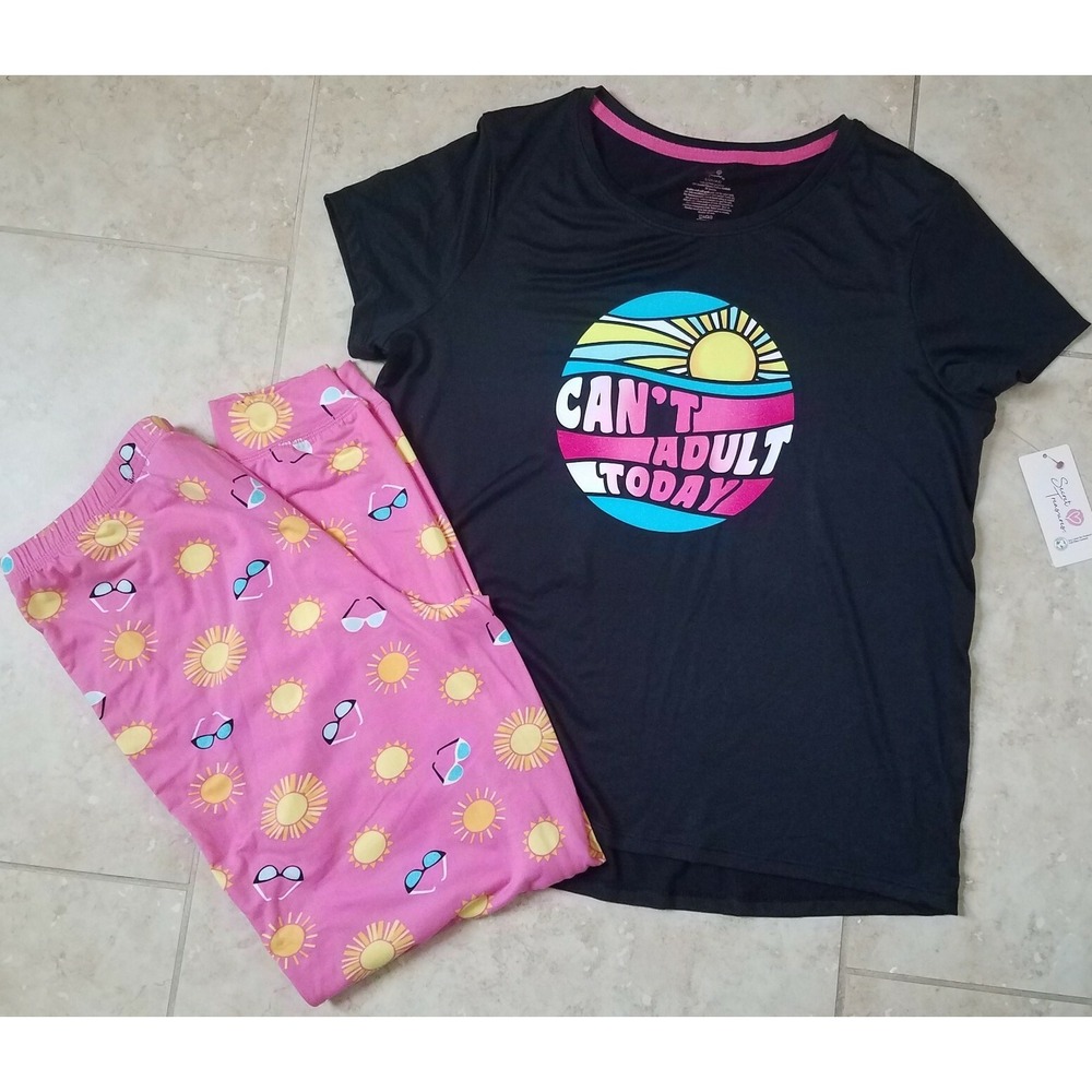 Secret Treasures Women Sleepwear‎ Pajama Set "Can't Adult Today" Small (4-6) NEW